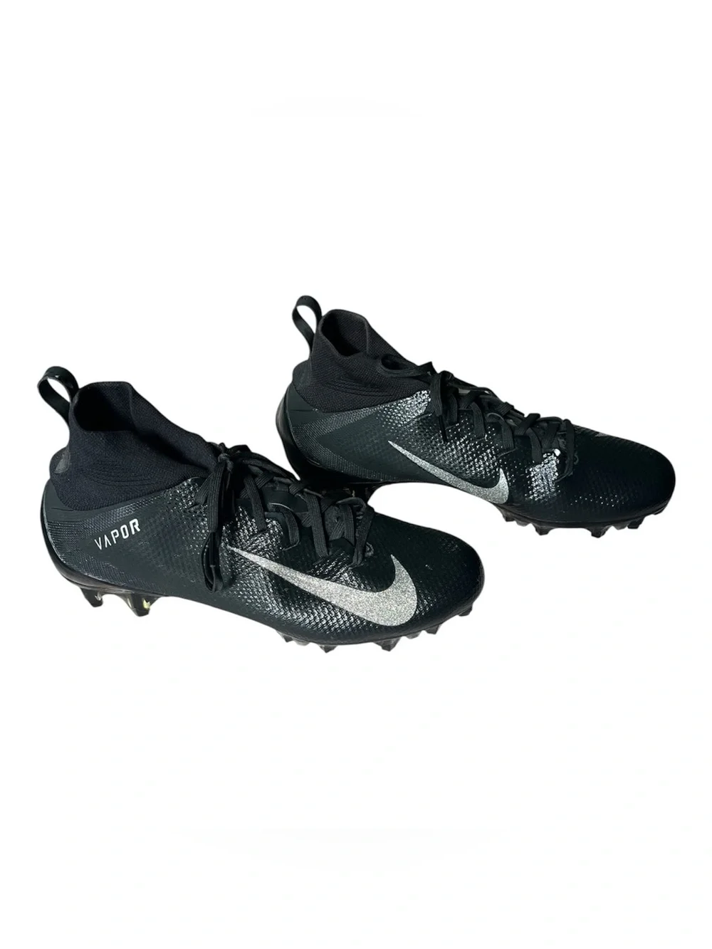 Mens Nike Vapor Untouchable Pro 3 TD Football Cleats Black White Silver. Sz 9.5